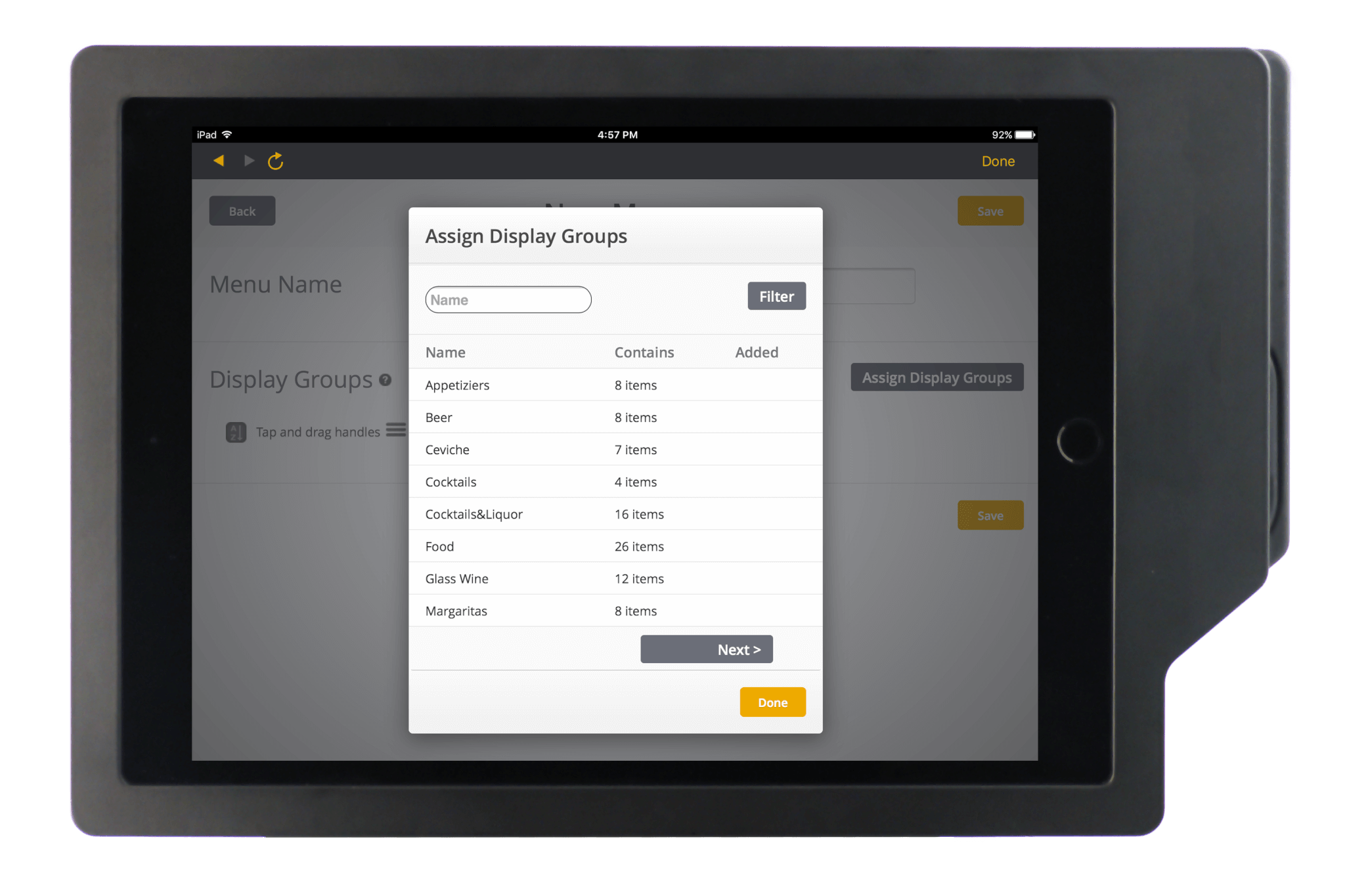 Menu Templates